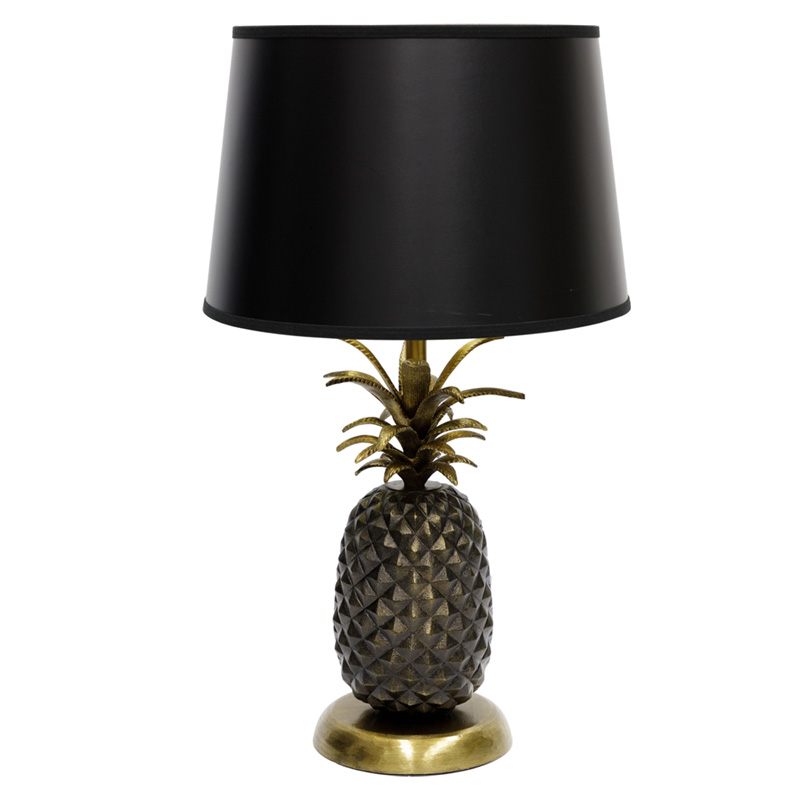 Настольная лампа Tropical Pineapple Черный Золотой в Волгограде | Loft Concept 