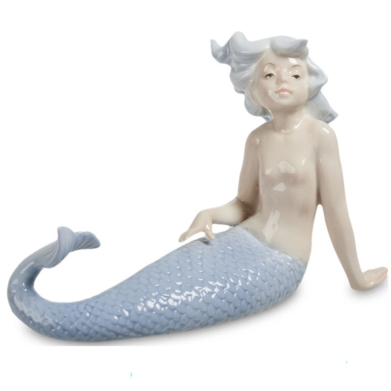 Статуэтка Mermaid Dreaming Бежевый Светло-голубой Статуэтка Mermaid Dreaming Бежевый Светло-голубой в Волгограде | Loft Concept