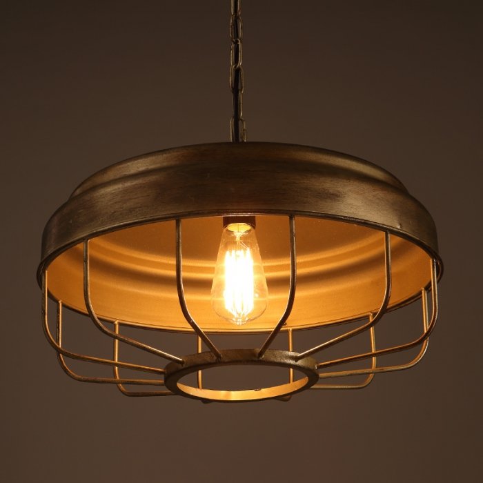 Подвесной светильник Lofter Golden Cage Коричневый Подвесной светильник Lofter Golden Cage Коричневый в Волгограде | Loft Concept