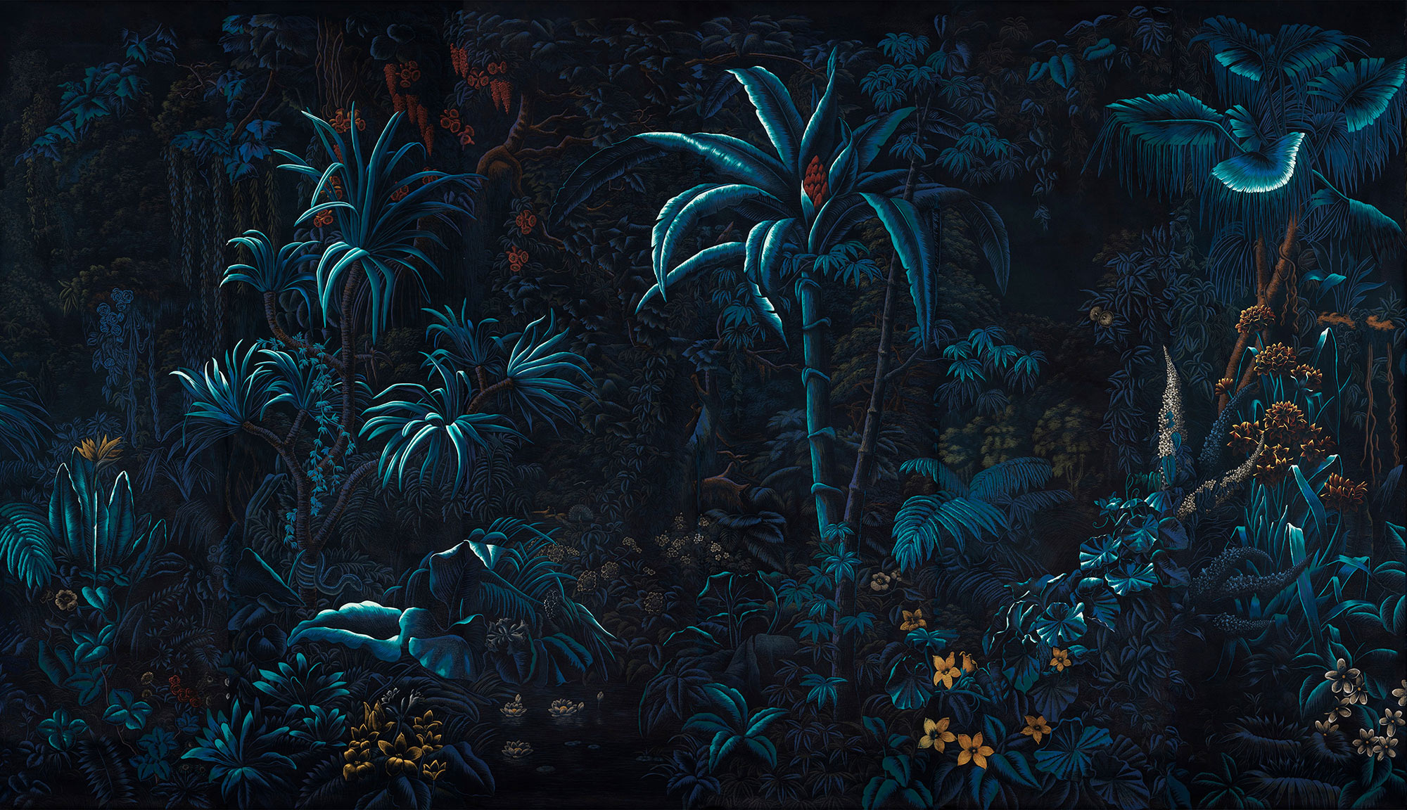 Обои ручная роспись L'Eden Moonlight on scenic Xuan paper Обои ручная роспись L'Eden Moonlight on scenic Xuan paper - постер Loft-Concept в Волгограде