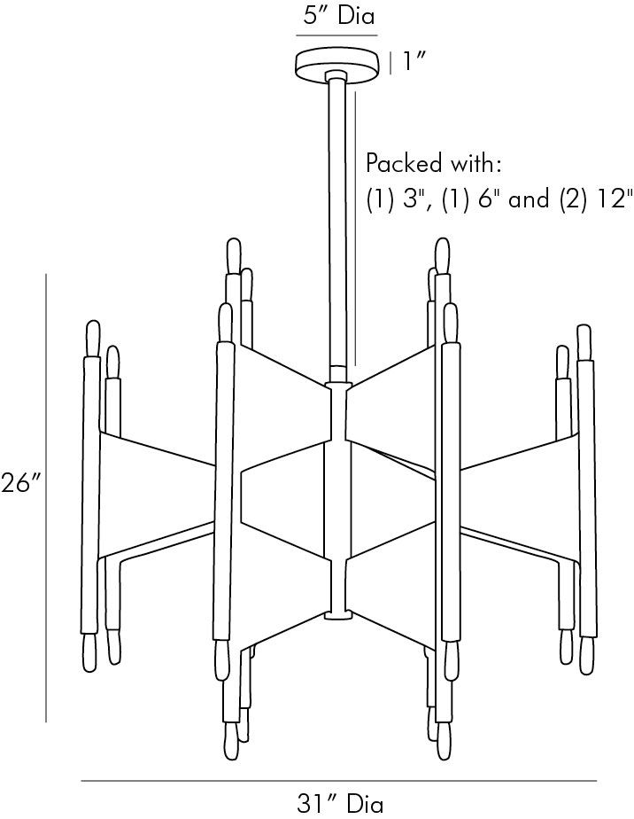 Люстра Arteriors DESKINS CHANDELIER Люстра Arteriors DESKINS CHANDELIER в Волгограде