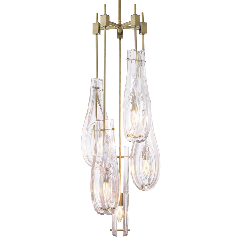 Люстра Eichholtz Chandelier Bellano L Brass Латунь Прозрачный Люстра Eichholtz Chandelier Bellano L Brass Латунь Прозрачный в Волгограде | Loft Concept