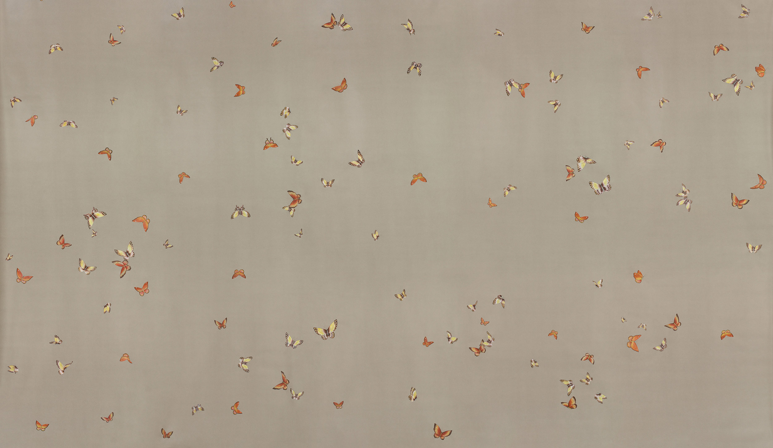 Обои ручная роспись Butterflies Echo on dyed paper Обои ручная роспись Butterflies Echo on dyed paper - постер Loft-Concept в Волгограде