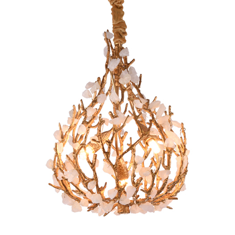 Люстра Gillis Chandelier Золотой Белый Люстра Gillis Chandelier Золотой Белый в Волгограде | Loft Concept