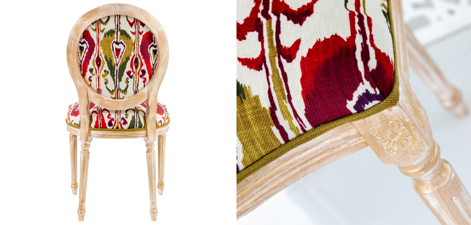 Стул Ikat Pattern Красно-белый Стул Ikat Pattern Красно-белый - Loft-Concept в Волгограде