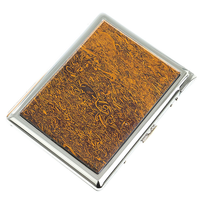 Портсигар с газовой зажигалкой из натурального камня Яшма Змеиная Stone Cigarettes Cases Оранжевый Серебряный Портсигар с газовой зажигалкой из натурального камня Яшма Змеиная Stone Cigarettes Cases Оранжевый Серебряный в Волгограде | Loft Concept