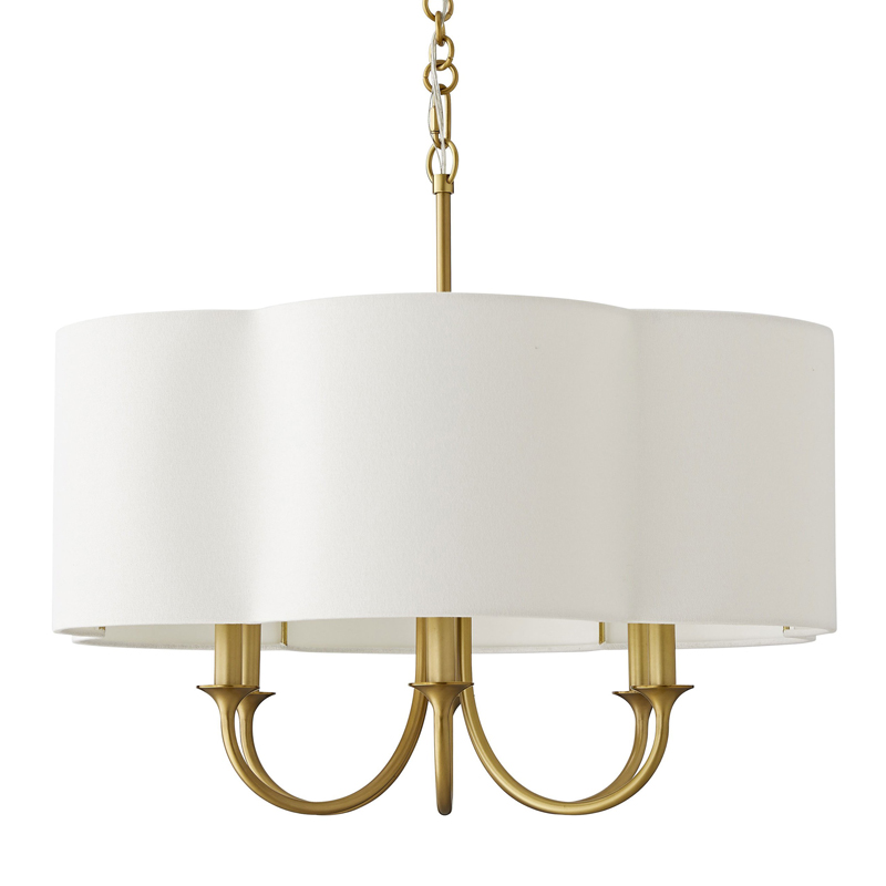 Люстра Vitorino Gold Chandelier Золотой Белый Люстра Vitorino Gold Chandelier Золотой Белый в Волгограде | Loft Concept