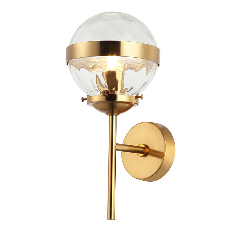 Бра Greyson Sconce Глянцевое золото Прозрачный Бра Greyson Sconce Глянцевое золото Прозрачный в Волгограде | Loft Concept