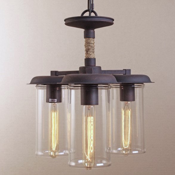 Люстра Loft Rope Light Trio Pendant Черный Люстра Loft Rope Light Trio Pendant Черный в Волгограде | Loft Concept