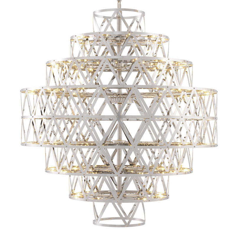Люстра Eichholtz Chandelier Clinton Nickel Никель Люстра Eichholtz Chandelier Clinton Nickel Никель в Волгограде | Loft Concept
