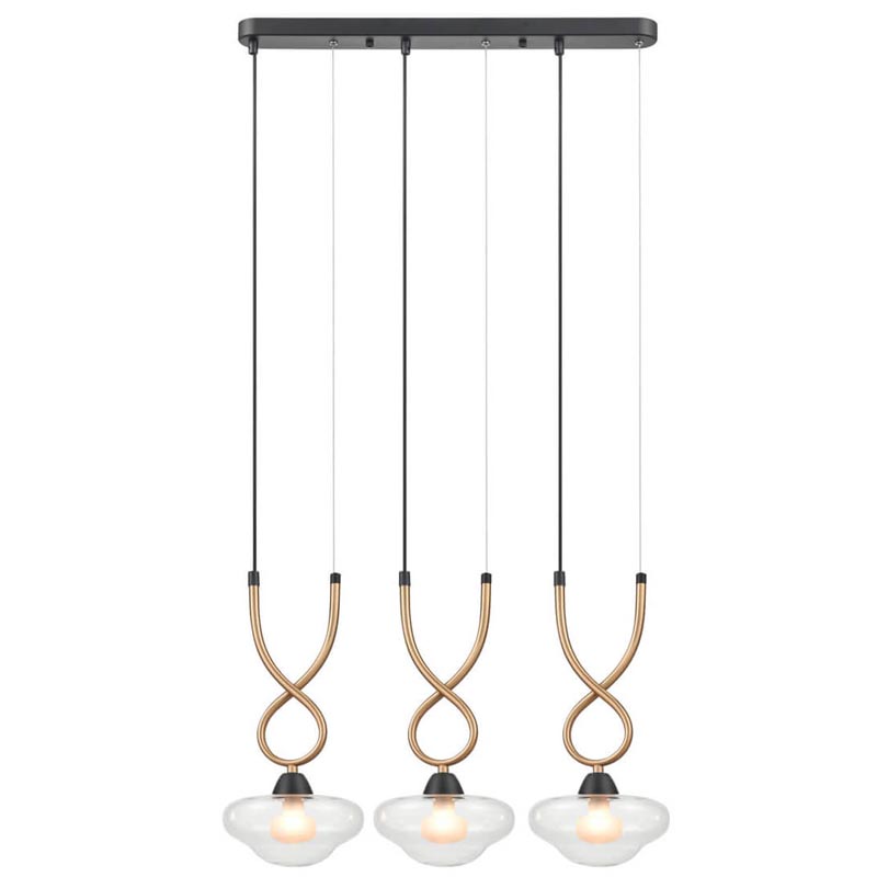 Люстра Yolanda Chandelier Латунь Черный Люстра Yolanda Chandelier Латунь Черный в Волгограде | Loft Concept