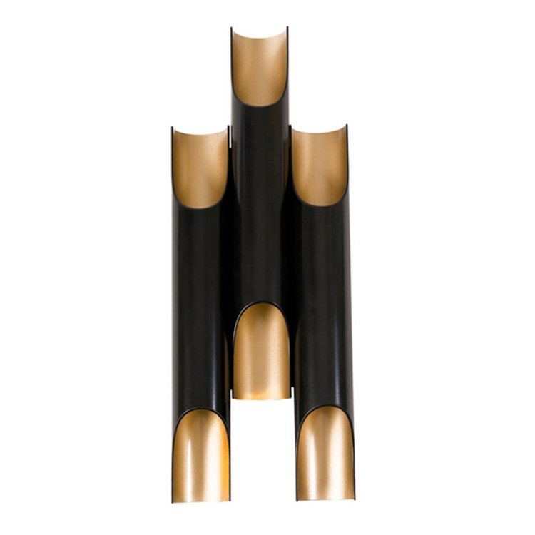 Бра Galliano Triple by DELIGHTFULL Black Черный Золотой Бра Galliano Triple by DELIGHTFULL Black Черный Золотой в Волгограде | Loft Concept
