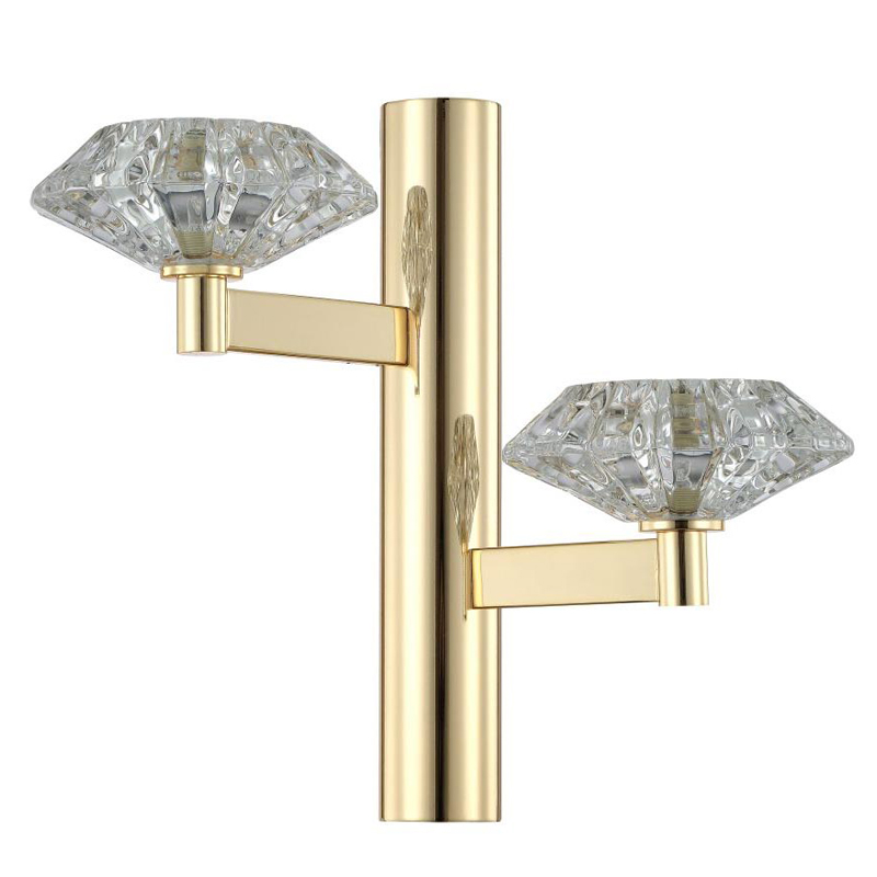 Бра Yerker Sconce gold Глянцевое золото Прозрачный Бра Yerker Sconce gold Глянцевое золото Прозрачный в Волгограде | Loft Concept