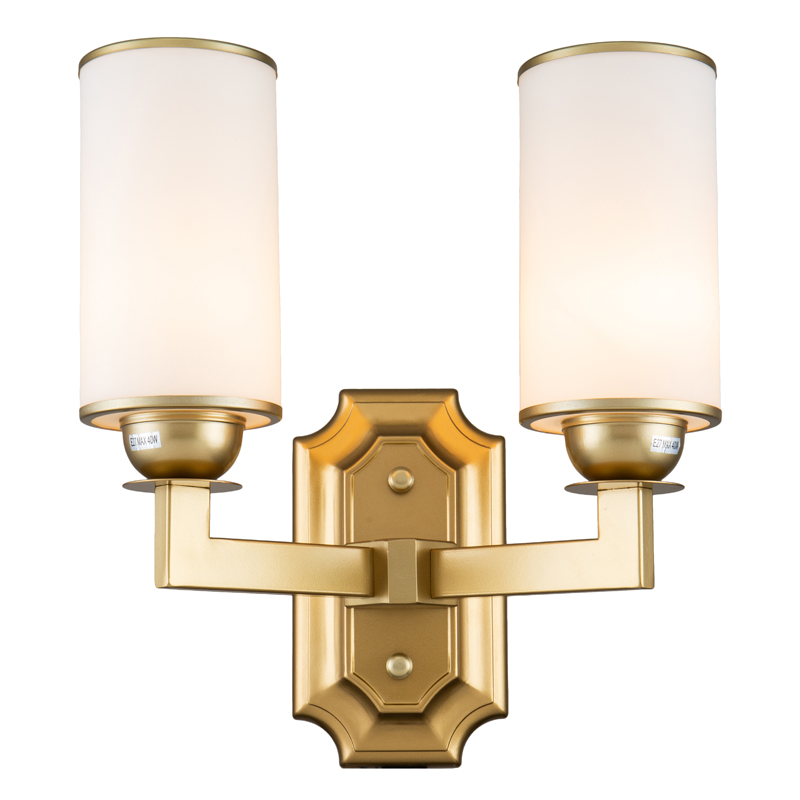 Бра Amoret Sconce Латунь Белое матовое стекло Бра Amoret Sconce Латунь Белое матовое стекло в Волгограде | Loft Concept