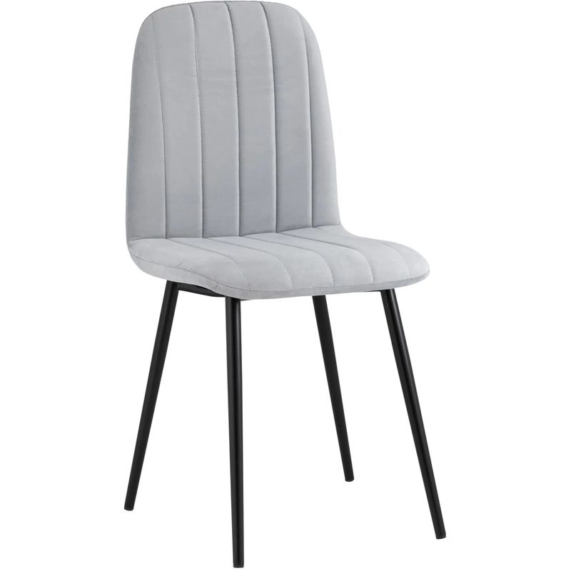 Стул Easy Chair Велюр Светло-Серый цвет Светло-серый Черный Стул Easy Chair Велюр Светло-Серый цвет Светло-серый Черный в Волгограде | Loft Concept