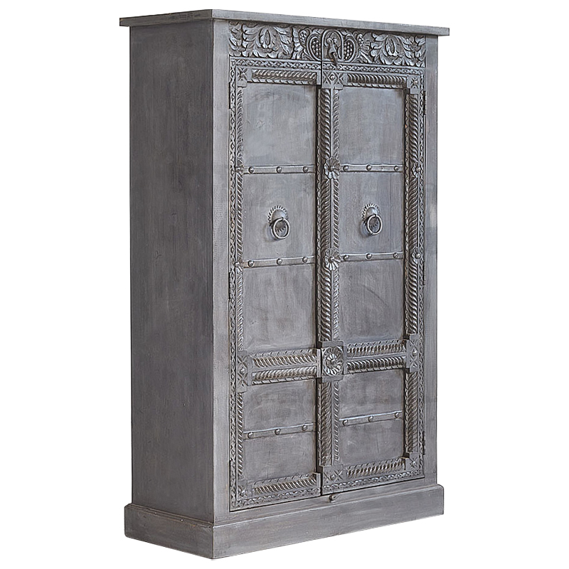 Шкаф Sudarshan Grey Mango Wardrobe Серый Шкаф Sudarshan Grey Mango Wardrobe Серый в Волгограде | Loft Concept