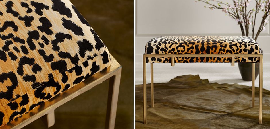 Пуф Metal and Leopard Ottoman Пуф Metal and Leopard Ottoman - Loft-Concept в Волгограде