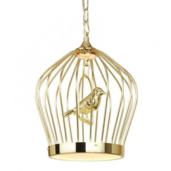 Люстра Birdcage Chandelier Gold Глянцевое золото Люстра Birdcage Chandelier Gold Глянцевое золото в Волгограде | Loft Concept