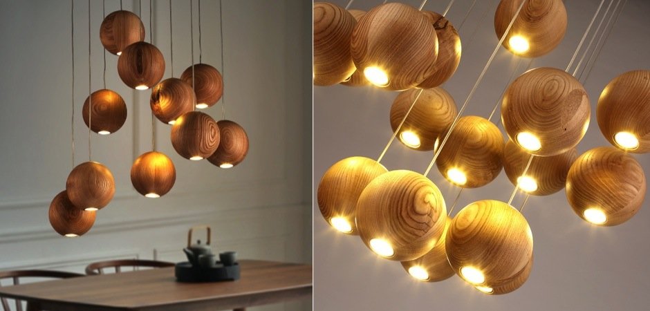 Подвесной светильник Lofter Wooden Sphere Подвесной светильник Lofter Wooden Sphere - Loft-Concept в Волгограде
