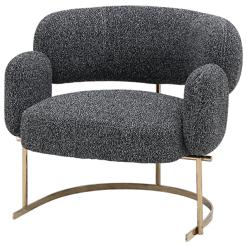 Кресло Madge Armchair Серый Глянцевое золото Кресло Madge Armchair Серый Глянцевое золото в Волгограде | Loft Concept