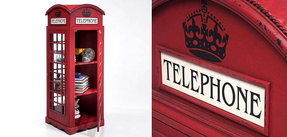 Витрина "Телефонная будка" London telephone box Витрина "Телефонная будка" London telephone box - Loft-Concept в Волгограде