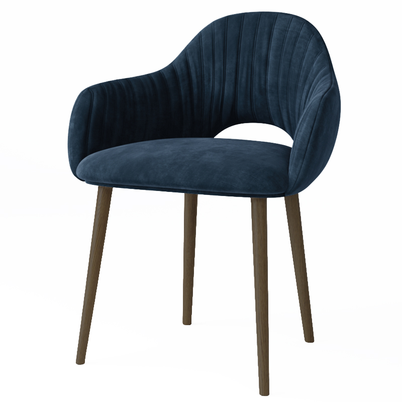 Стул California Dark blue Синий Коричневый Стул California Dark blue Синий Коричневый в Волгограде | Loft Concept