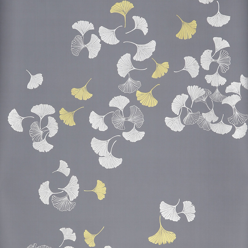 Обои ручная роспись Gingko Colourway SC-98 on Gun Metal dyed silk Обои ручная роспись Gingko Colourway SC-98 on Gun Metal dyed silk в Волгограде | Loft Concept