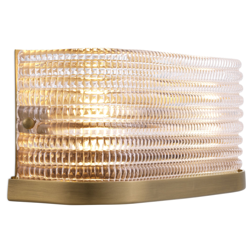 Бра Eichholtz Wall Lamp Culver Прозрачный Латунь Античная полированная Бра Eichholtz Wall Lamp Culver Прозрачный Латунь Античная полированная в Волгограде | Loft Concept