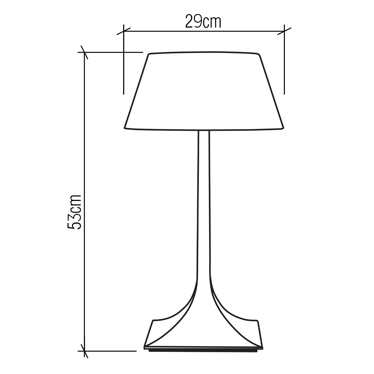 Настольная лампа со скошенным конусовидным абажуром и фигурной ножкой в цвете тик Accord Lighting в Волгограде