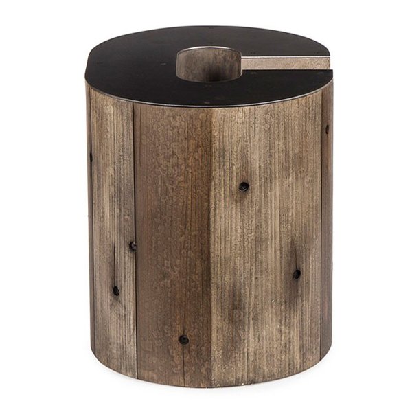 Столик Wooden Alphabet С Side Table Графит Коричневый Столик Wooden Alphabet С Side Table Графит Коричневый в Волгограде | Loft Concept
