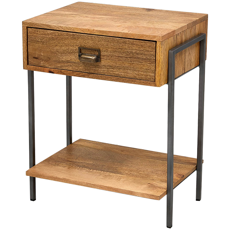 Тумбочка Dewi Loft Nightstand Древесина Латунь Черный Тумбочка Dewi Loft Nightstand Древесина Латунь Черный в Волгограде | Loft Concept