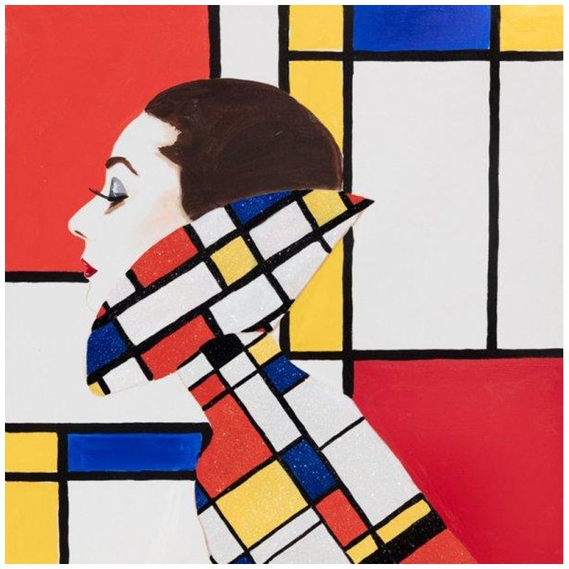 Картина She Dreamed of Mondrian Мульти Картина She Dreamed of Mondrian Мульти в Волгограде | Loft Concept