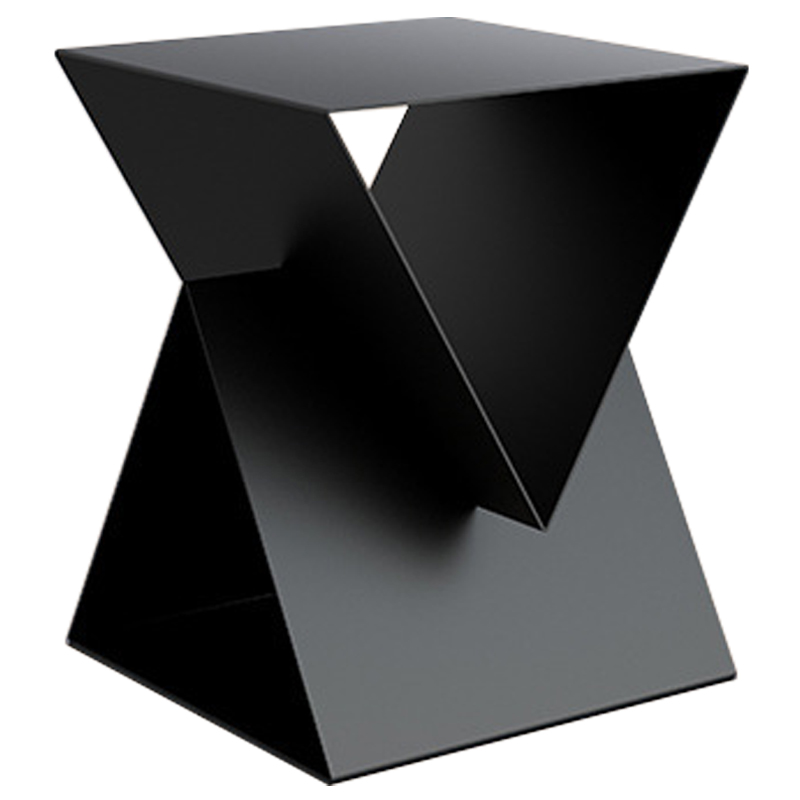 Приставной стол Two Triangles Black Side Table Черный Приставной стол Two Triangles Black Side Table Черный в Волгограде | Loft Concept