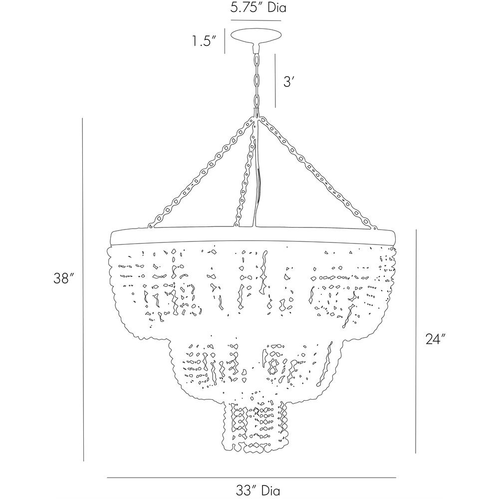 Люстра Arteriors CHAPPELLET CHANDELIER Люстра Arteriors CHAPPELLET CHANDELIER в Волгограде