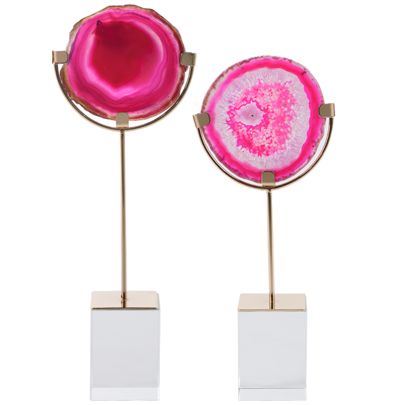 Комплект из 2-х статуэток AGATE DESIGN Pink Комплект из 2-х статуэток AGATE DESIGN Pink в Волгограде | Loft Concept