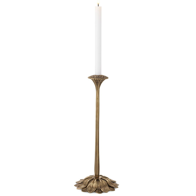 Подсвечник Eichholtz Candle Holder Lorraine Винтажная латунь Подсвечник Eichholtz Candle Holder Lorraine Винтажная латунь в Волгограде | Loft Concept