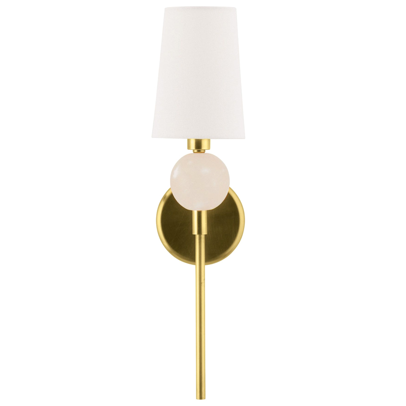 Бра Arteriors MENDEE SCONCE GOLD Золотой Белый Бра Arteriors MENDEE SCONCE GOLD Золотой Белый в Волгограде | Loft Concept