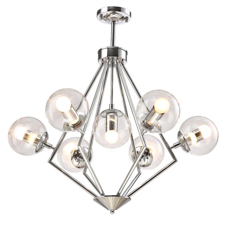 Люстра Liebaud Chandelier 7 lamp Хром Люстра Liebaud Chandelier 7 lamp Хром в Волгограде | Loft Concept