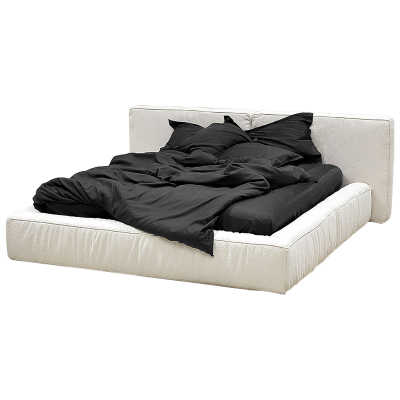 Кровать двуспальная с подъёмным механизмом Madelyn Bed White Белый Кровать двуспальная с подъёмным механизмом Madelyn Bed White Белый в Волгограде | Loft Concept
