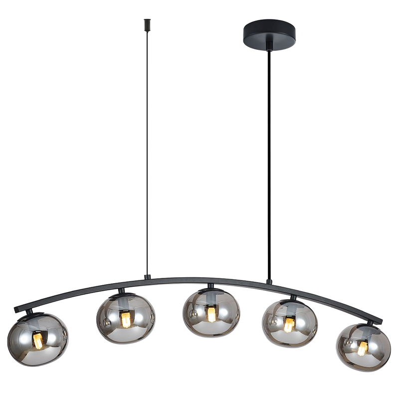 Люстра B.LUX Матовый черный каркас 93 см Черный матовый Серый Люстра B.LUX Матовый черный каркас 93 см Черный матовый Серый в Волгограде | Loft Concept