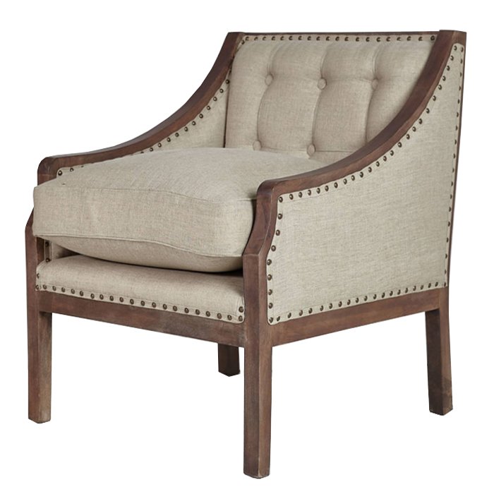 Кресло Shelter Arm Chair Бежевый Кресло Shelter Arm Chair Бежевый в Волгограде | Loft Concept
