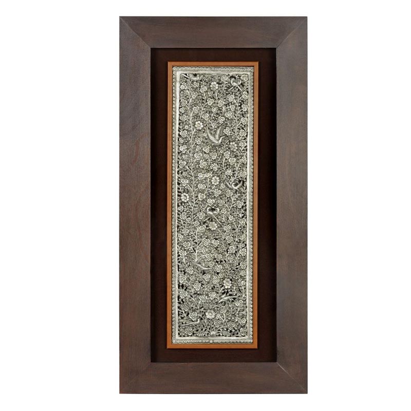 Панно Valene Silver Flowers 120 Черный Серебряный Коричневый Панно Valene Silver Flowers 120 Черный Серебряный Коричневый в Волгограде | Loft Concept