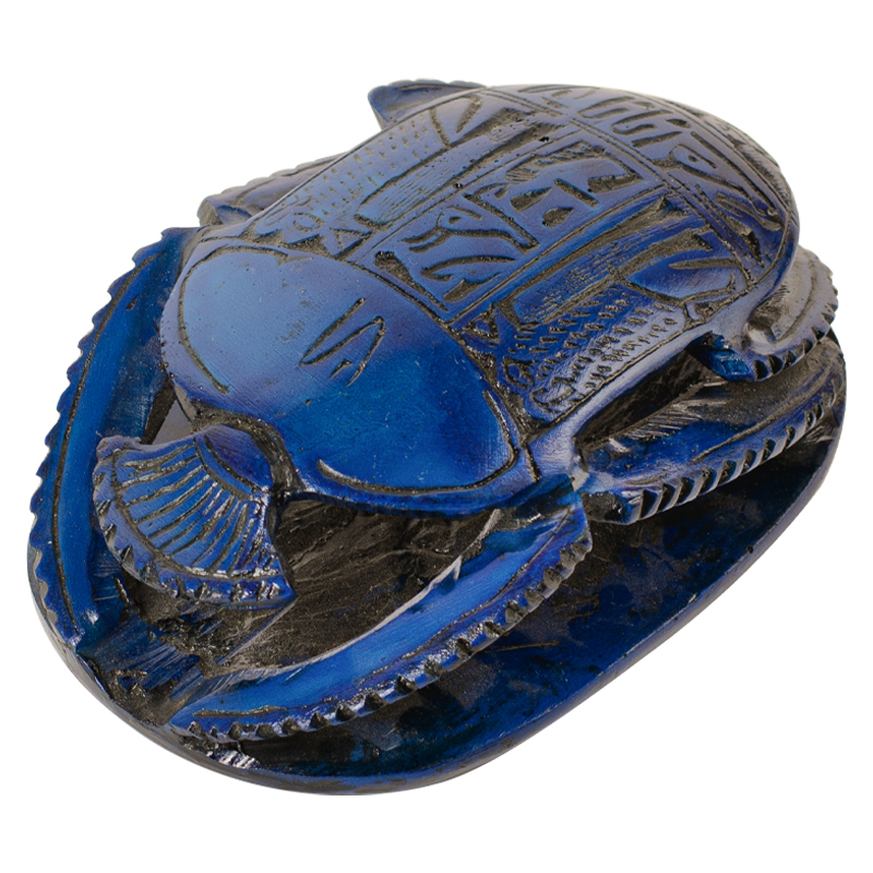 Статуэтка Скарабей Scarab Beetle blue Синий Статуэтка Скарабей Scarab Beetle blue Синий в Волгограде | Loft Concept