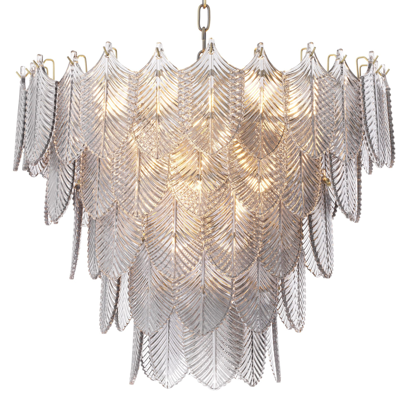 Люстра Eichholtz Chandelier Verbier S Латунь Стекло Смок Люстра Eichholtz Chandelier Verbier S Латунь Стекло Смок в Волгограде | Loft Concept
