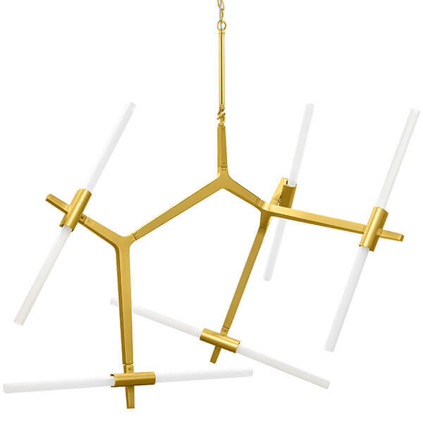 Люстра Агнес Chandelier Gold 10 Золотой Белый в Волгограде | Loft Concept 