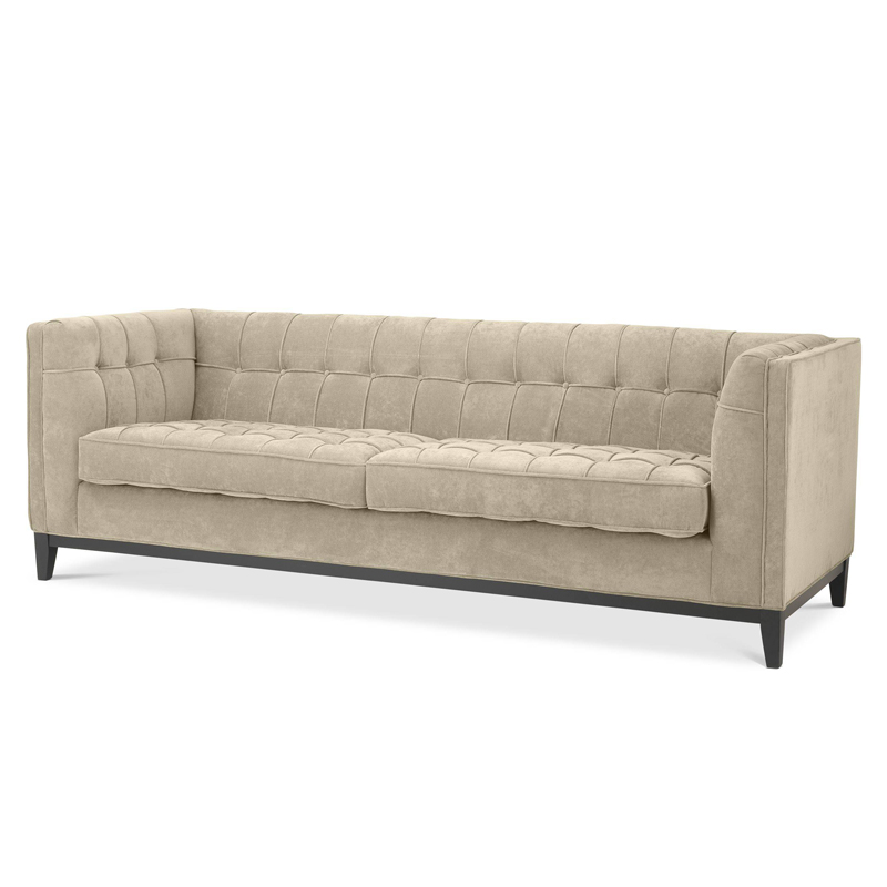 Диван Eichholtz Sofa Aldgate Greige Бежево-серый Черный в Волгограде | Loft Concept 