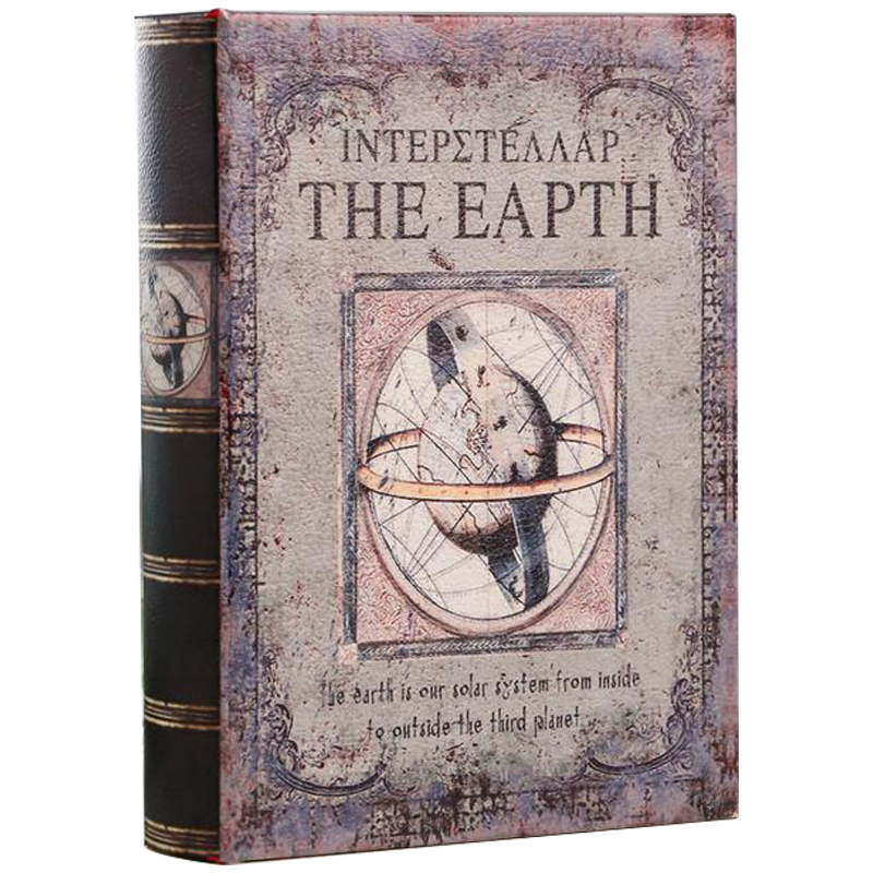 Шкатулка-книга Interstellar The Earth Book Box Серый Коричневый Золотой Шкатулка-книга Interstellar The Earth Book Box Серый Коричневый Золотой в Волгограде | Loft Concept