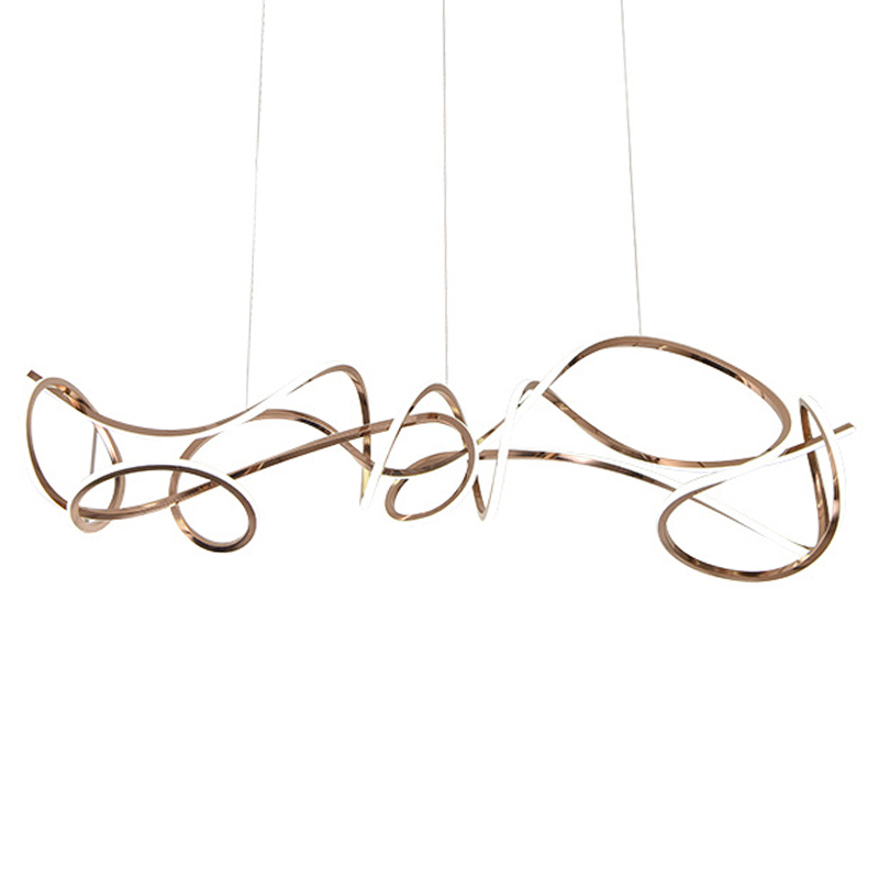 Светодиодная люстра Curly Ribbon Light Глянцевое золото Светодиодная люстра Curly Ribbon Light Глянцевое золото в Волгограде | Loft Concept