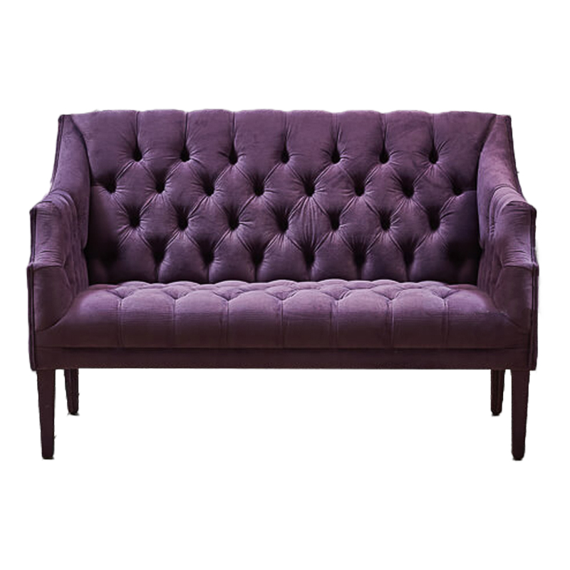 Диван Morton Capitone Sofa лиловый лен Коричневый Лиловый Диван Morton Capitone Sofa лиловый лен Коричневый Лиловый в Волгограде | Loft Concept