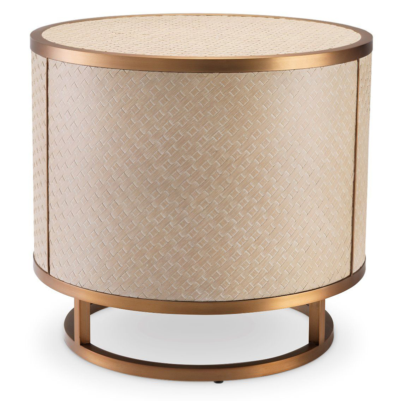 Приставной стол Eichholtz Side Table Napa Valley oak Бежевый Матовая латунь Приставной стол Eichholtz Side Table Napa Valley oak Бежевый Матовая латунь в Волгограде | Loft Concept